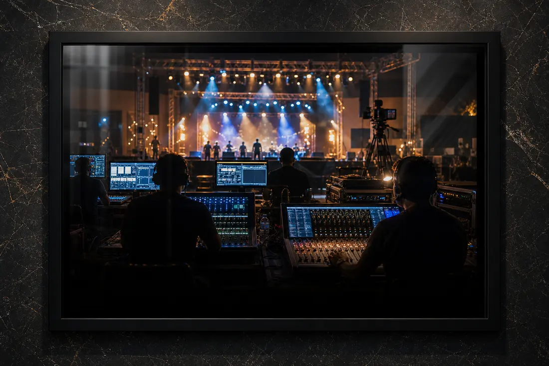 AI generated behind the scenes gallery frame