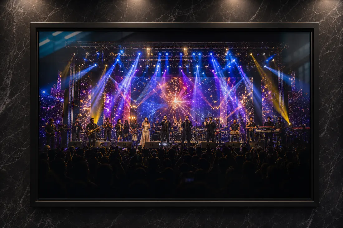 AI generated ganamela night gallery frame