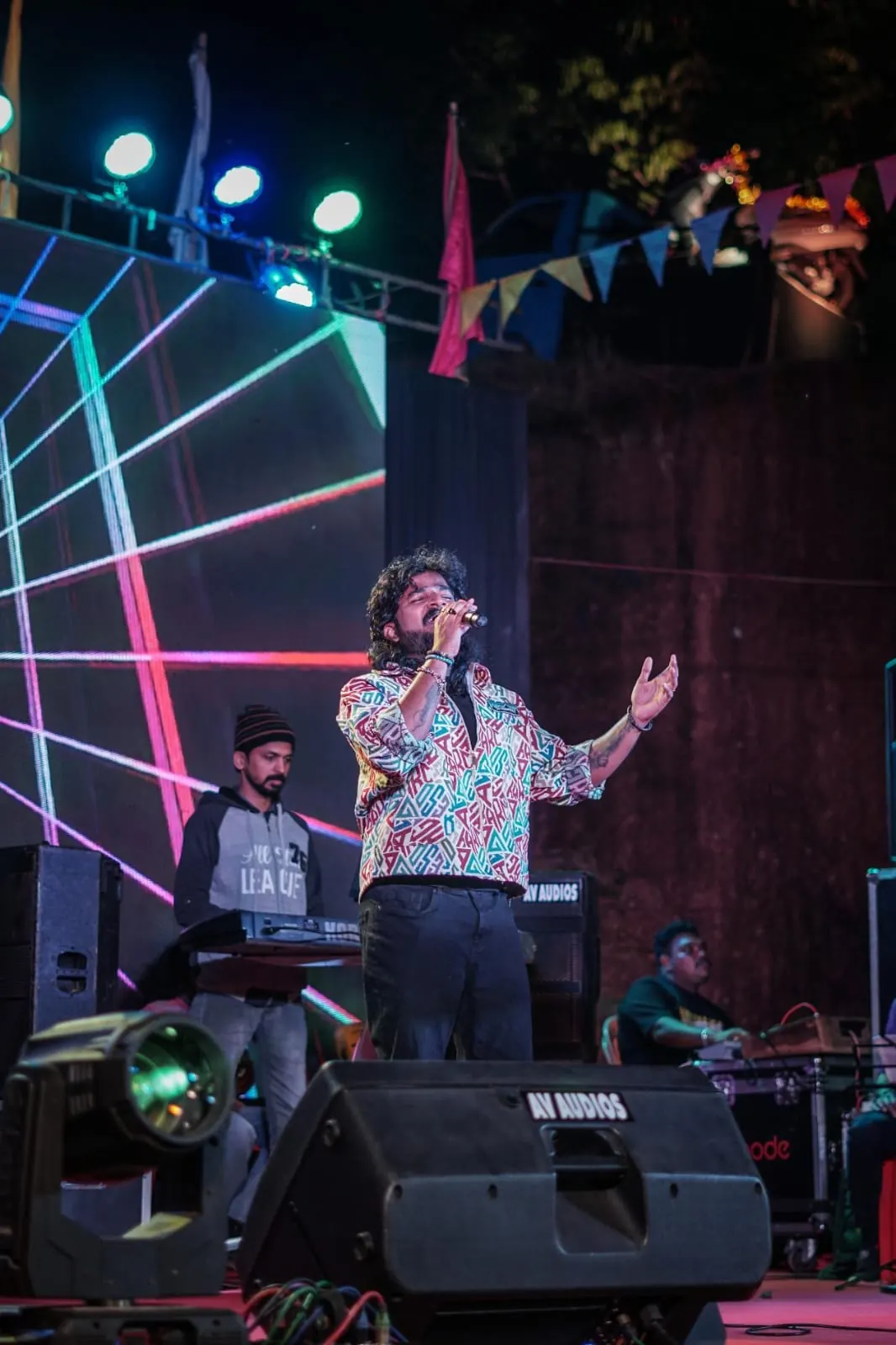 Lead Singer on Stage by Heart Beats Events